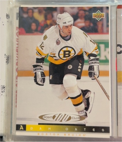 1993-94 Upper Deck #226 Adam Oates Boston Bruins 100 Point Club — front