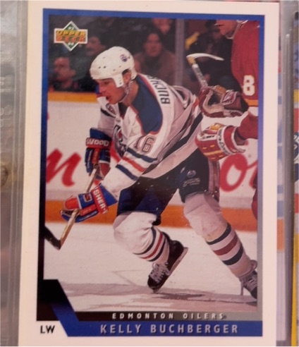 1993-94 Upper Deck #197 Kelly Buchberger Edmonton Oilers — front