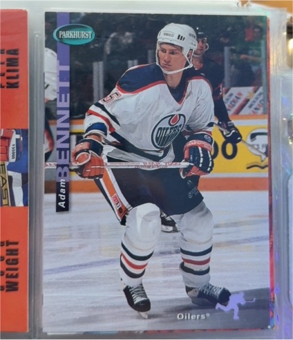 1994-95 Parkhurst #77 Adam Bennett Edmonton Oilers — front