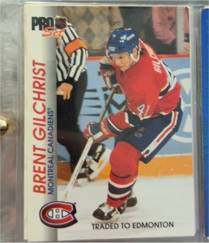 1992-93 Pro Set #90 Brent Gilchrist Canadiens — front