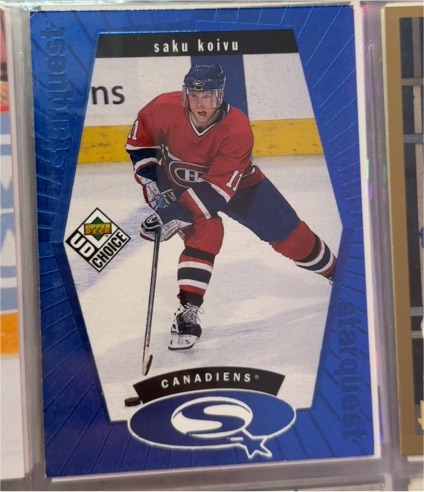 1998-99 Upper Deck UD Choice Starquest #SQ8 Saku Koivu — front
