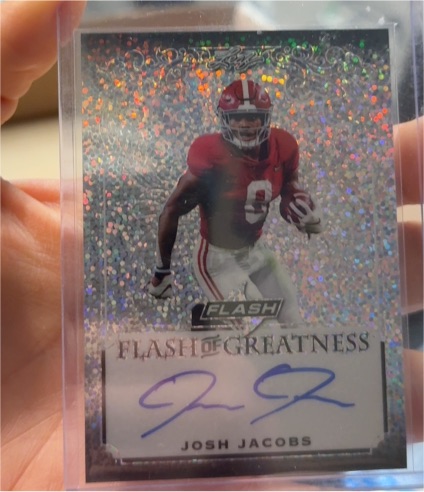 2019 Leaf Flash of Greatness #Josh Jacobs — front