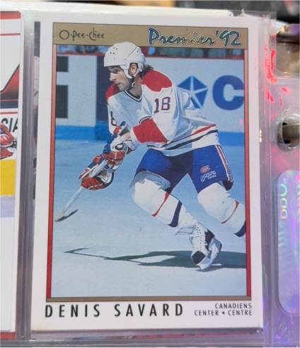 1991-92 O-Pee-Chee Premier #71 Denis Savard — front