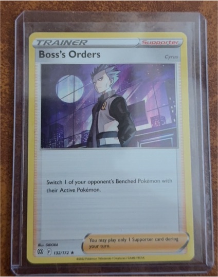 2022 Pokémon Sword & Shield Brilliant Stars #132 Boss's Orders (Cyrus) — front