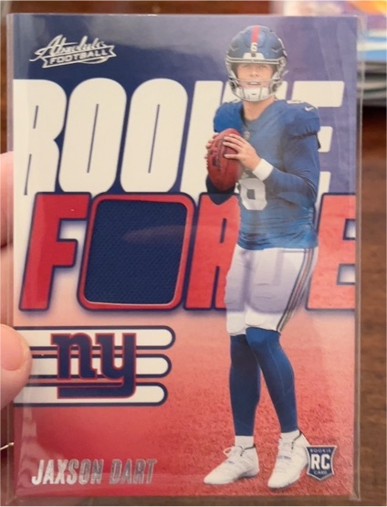 2025 Panini Absolute Football #RF-JDT Jaxson Dart Rookie Force Patch — front