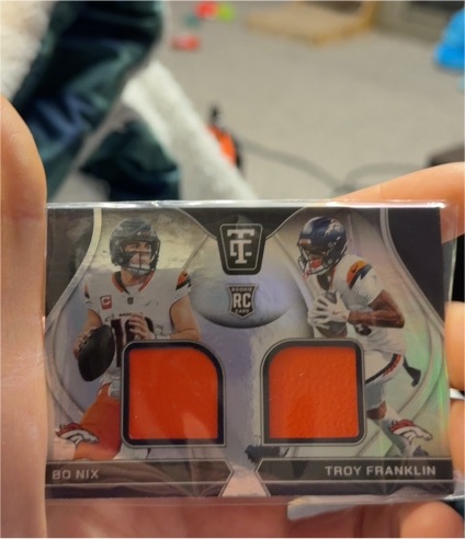 2024 Panini Totally Certified #RDS-DEN Bo Nix / Troy Franklin — front