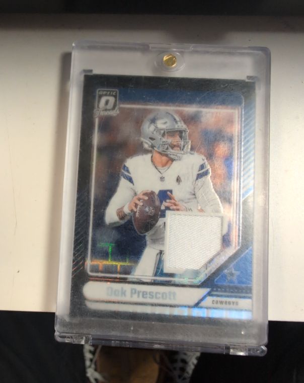 2024 Panini Donruss Optic Threads Blue Hyper #DTB-DP Dak Prescott — front