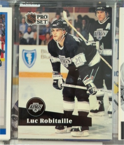 1991-92 Pro Set #95 Luc Robitaille — front