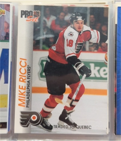 1991 Pro Set #18 Mike Ricci — front