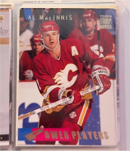 1994-95 Topps Stadium Club #Power Players Al MacInnis — front
