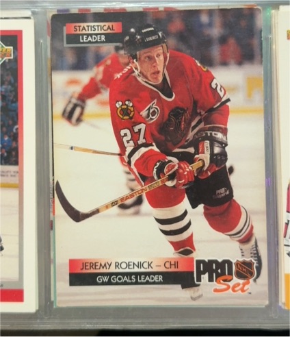 1992-93 Pro Set #252 Jeremy Roenick — front