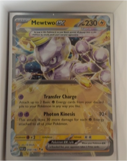 2023 Pokemon TCG SV04: Paradox Rift #058/182 Mewtwo ex — front