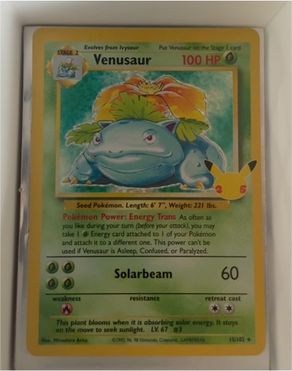 1999 Pokémon #15 Venusaur — front