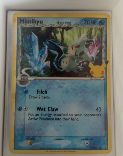 Mimikyu Delta Species SWSH136 Black Star Promo — front