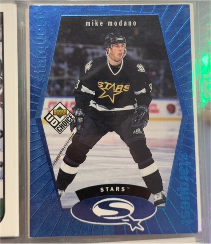 1998-99 Upper Deck Choice StarQuest Blue #SQ24 Mike Modano — front