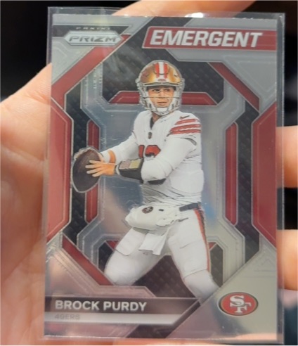 2023 Panini Prizm Emergent #H-2 Brock Purdy — front