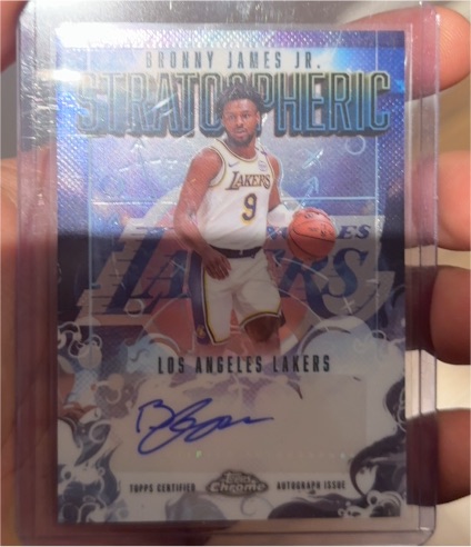 2025-26 Topps Chrome #SM-BJJ Bronny James Jr. — front