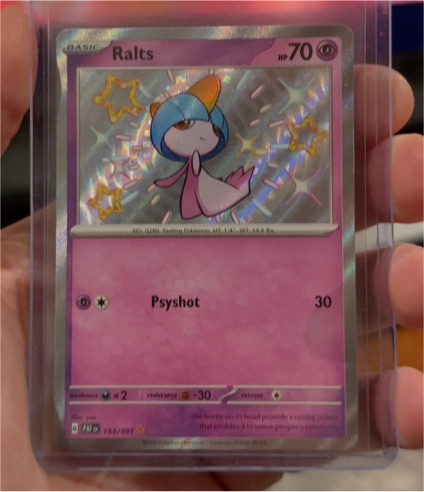 2024 Pokémon SV: Paldean Fates #153 Ralts — front