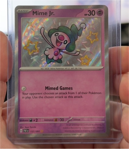 2024 Pokémon Paldean Fates #157 Mime Jr. — front