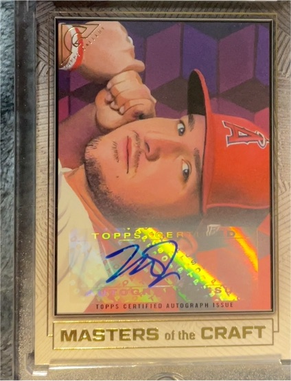2018 Topps Gallery Masters of the Craft Mike Trout — front