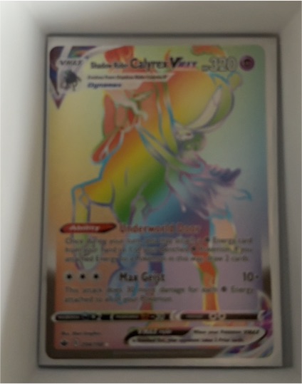 2021 Pokémon Sword & Shield Chilling Reign #204 Shadow Rider Calyrex VMAX — front