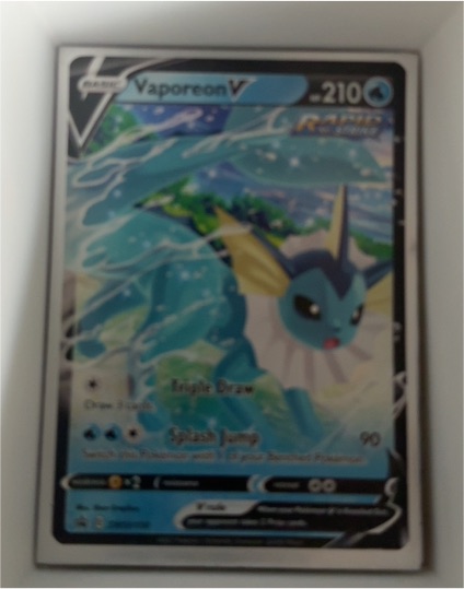 2021 Pokémon TCG Sword & Shield Promo #SWSH150 Vaporeon V — front