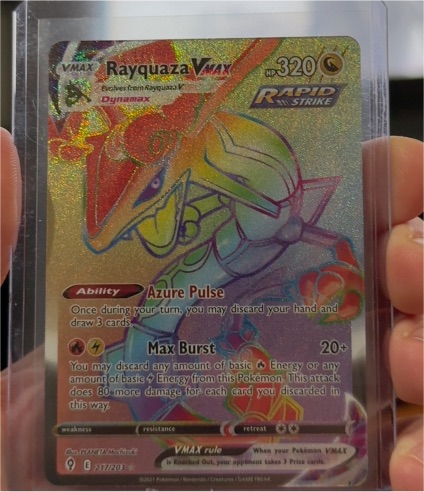 2021 Pokémon Sword & Shield Evolving Skies #217 Rayquaza VMAX — front