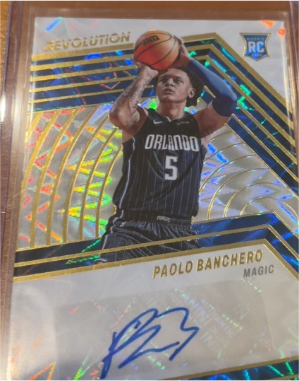2022-23 Panini Revolution #RA-PBC Paolo Banchero Rookie Auto — front