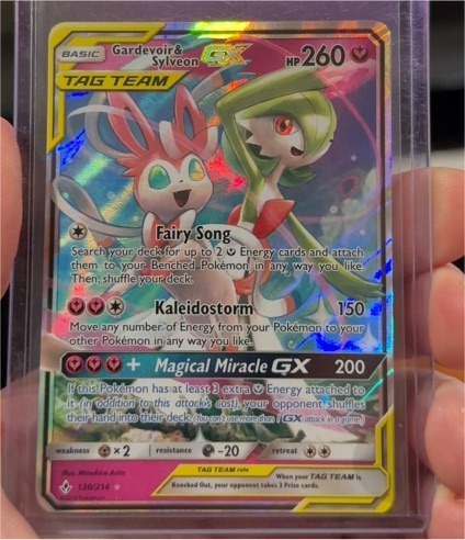 2019 Pokémon Unbroken Bonds #130 Gardevoir & Sylveon GX — front