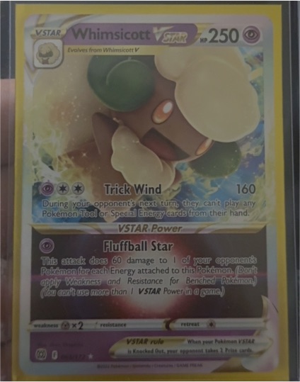 2022 Pokémon TCG Brilliant Stars #065 Whimsicott VSTAR — front