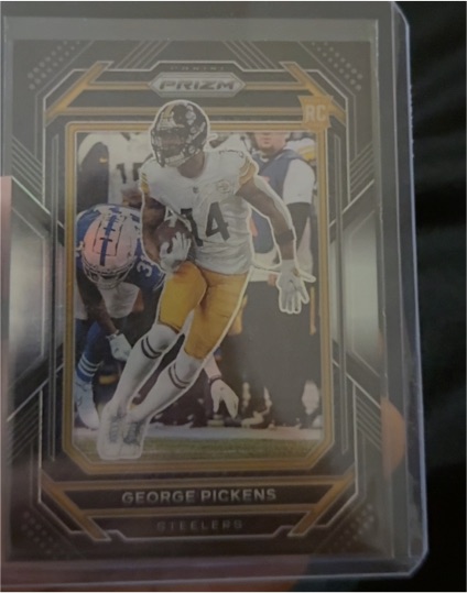 2022 Panini Chronicles Prizm Black #PB-20 George Pickens — front