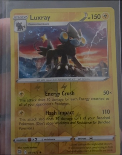 2022 Pokémon Sword & Shield Brilliant Stars #51 Luxray — front