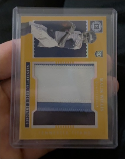 2022 Panini Encased Substantial Rookie Swatches #SS-MW Malik Willis — front