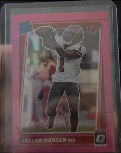 2021 Donruss Optic #234 Jaelon Darden Pink — front