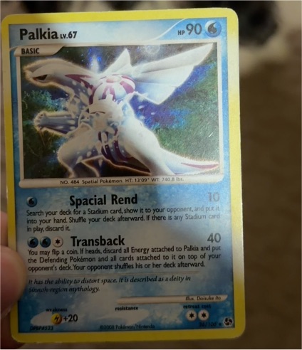 2007 Pokémon Diamond & Pearl #26 Palkia — front