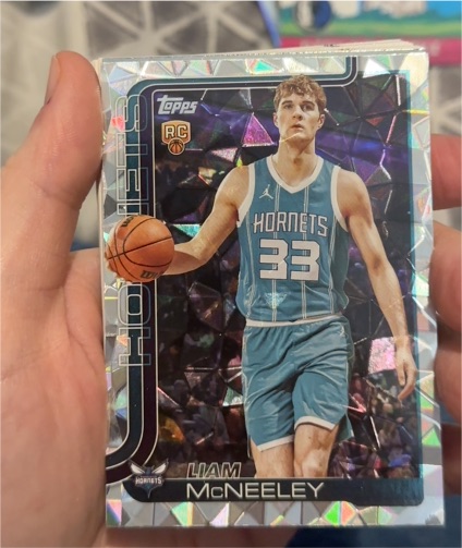 2025-26 Topps #229 Liam McNeeley — front