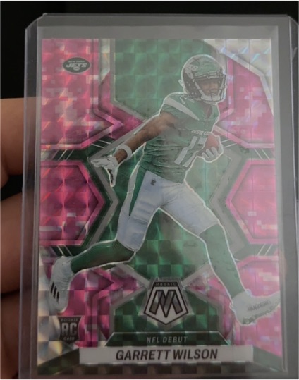 2022 Panini Mosaic #276 Garrett Wilson NFL Debut Rookie — front