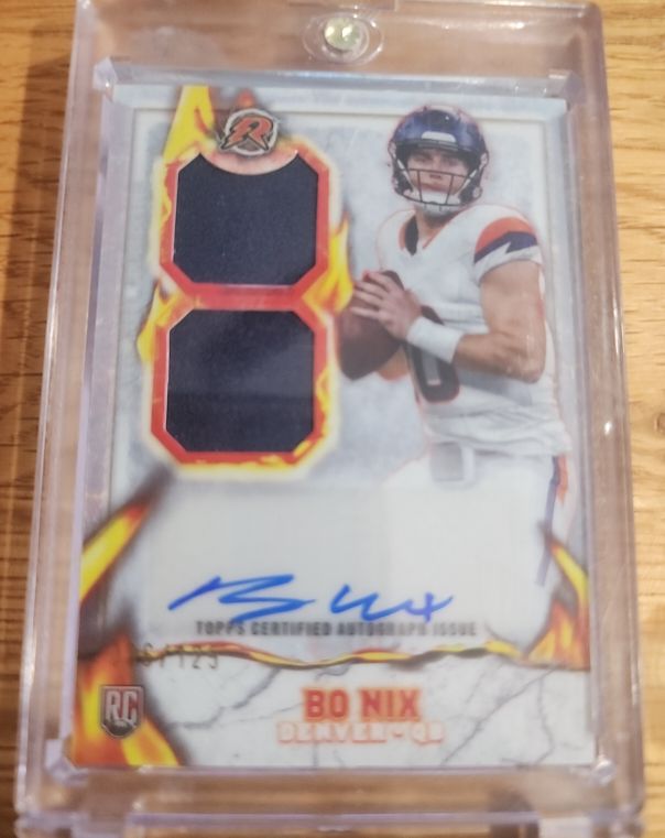 2024 Topps Resurgence Ignite Rookie Patch Autographs #IPA-BN Bo Nix — front