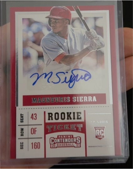 2017 Panini Chronicles Contenders Rookie Ticket #34 Magneuris Sierra — front