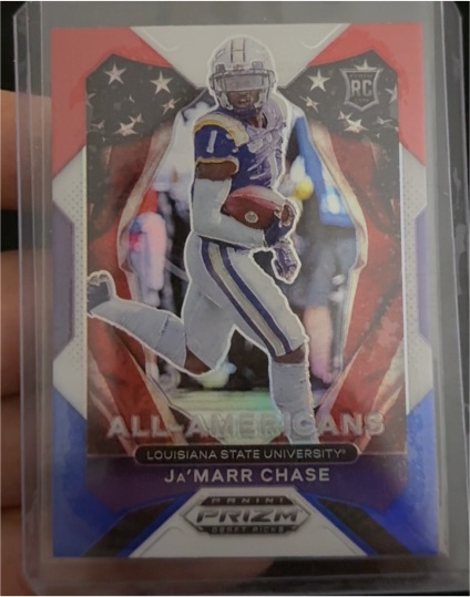 2021 Panini Prizm Draft Picks #185 Ja'Marr Chase — front