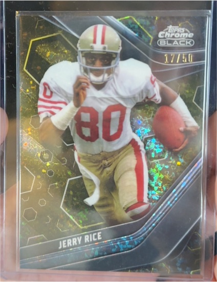 2023 Topps Composite Chrome Black #146 Jerry Rice — front