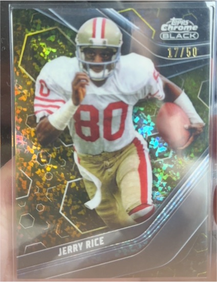 2023 Topps Composite Chrome Black #146 Jerry Rice — front
