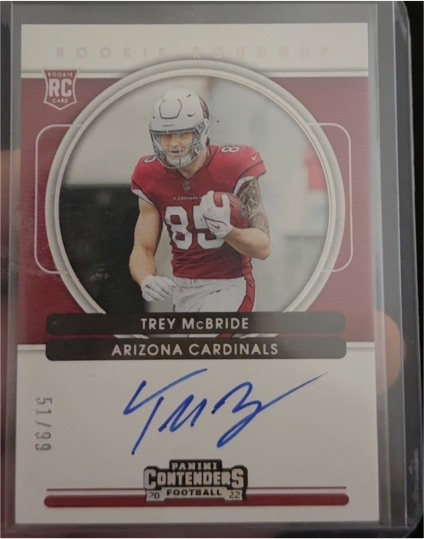 2022 Panini Contenders Rookie Roundup #RRA-TMB Trey McBride — front