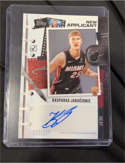 2025-26 Topps New Applicants #NA-KJ Kasparas Jakučionis — front