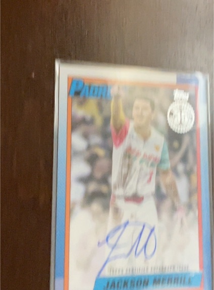 2025 Topps Update 1990 Autograph Jackson Merrill #90AU-JM — front
