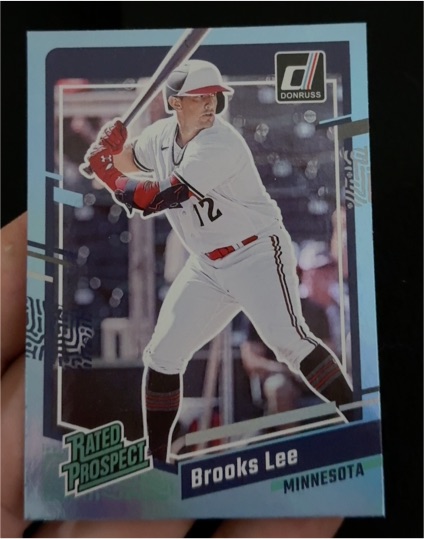 2023 Donruss #81 Brooks Lee Rated Prospect Minnesota Twins — front