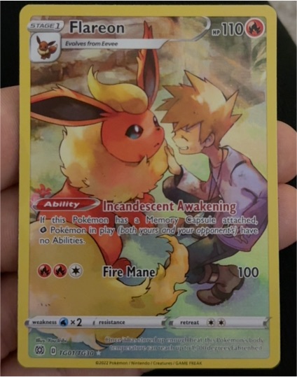 2022 Pokémon Brilliant Stars Trainer Gallery #TG01 Flareon — front