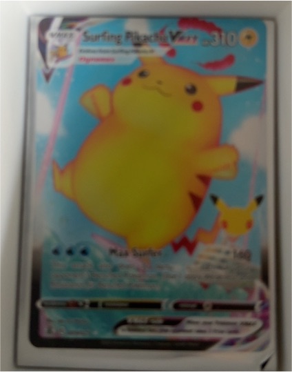 2022 Pokémon Celebrations #009/025 Surfing Pikachu VMAX — front
