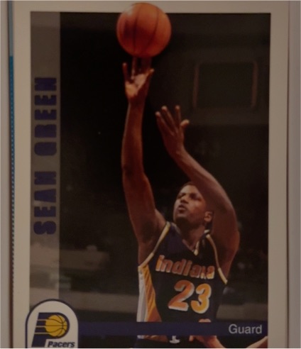 1992-93 Hoops #396 Sean Green — front