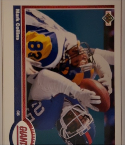 1991 Upper Deck #320 Mark Collins — front